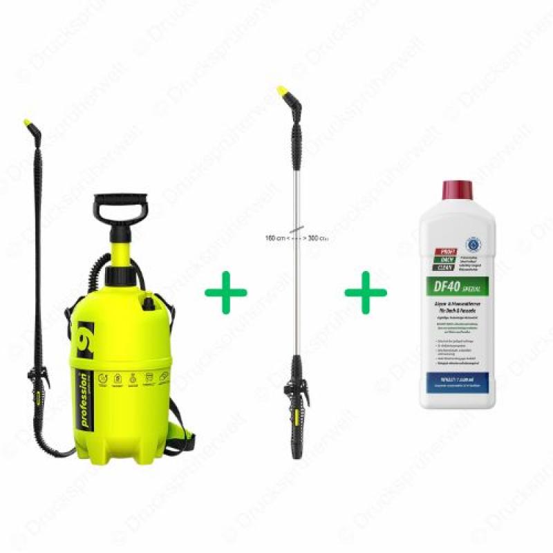 dc003 Drucksprüher Profidachclean Spar Bundle mit 3m Lanze + Profidachclean