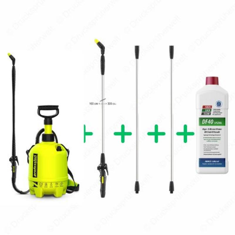 dc007 Drucksprüher Profidachclean Spar Bundle mit 3m Lanze + 2x Lanzenverlängerung + Profidachclean dc007 Drucksprüher Profidachclean Spar Bundle mit 3m Lanze + 2x Lanzenverlängerung + Profidachclean