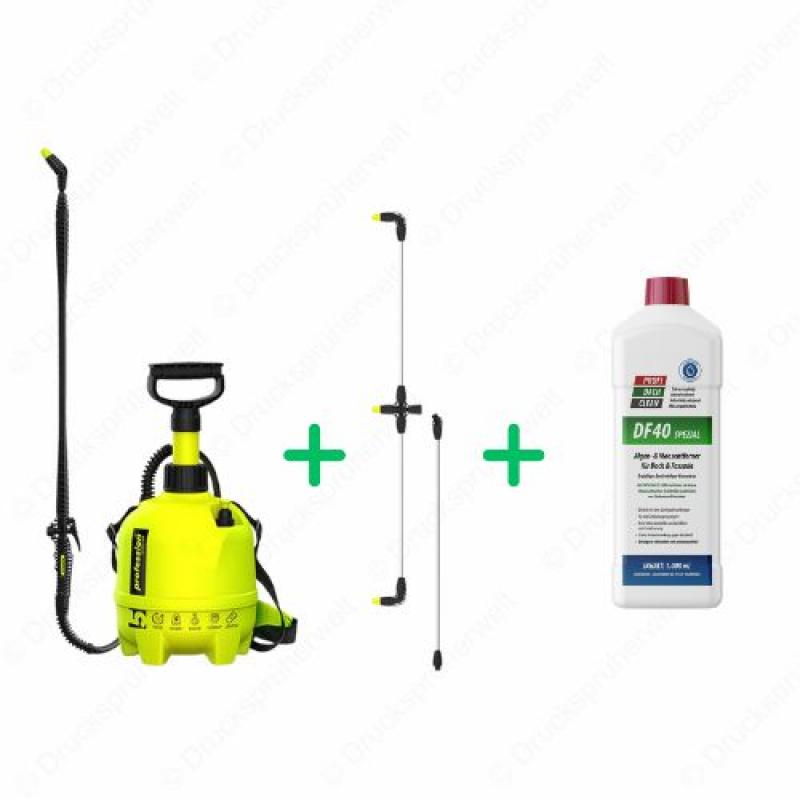 dc010 Drucksprüher Profidachclean Spar Bundle mit 3 strahligen Flaechensprueharm + Profidachclean dc010 Drucksprüher Profidachclean Spar Bundle mit 3 strahligen Flaechensprueharm + Profidachclean