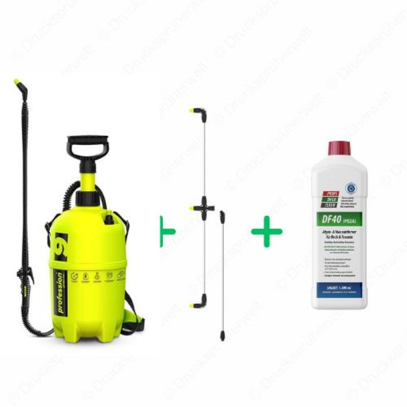 dc012 Drucksprüher Profidachclean Spar Bundle mit 3 strahligen Flaechensprueharm + Profidachclean dc012 Drucksprüher Profidachclean Spar Bundle mit 3 strahligen Flaechensprueharm + Profidachclean