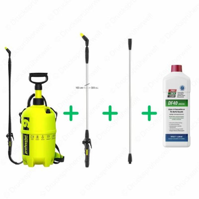 dc017 Drucksprüher Profidachclean Spar Bundle mit 3m Lanze + 1x Lanzenverlängerung + Profidachclean dc017 Drucksprüher Profidachclean Spar Bundle mit 3m Lanze + 1x Lanzenverlängerung + Profidachclean