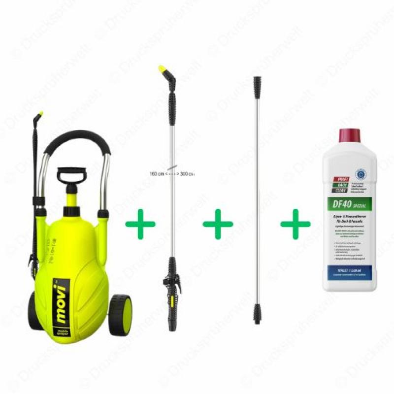 dc019 Drucksprüher Profidachclean Spar Bundle mit 3m Lanze + 1x Lanzenverlängerung + Profidachclean