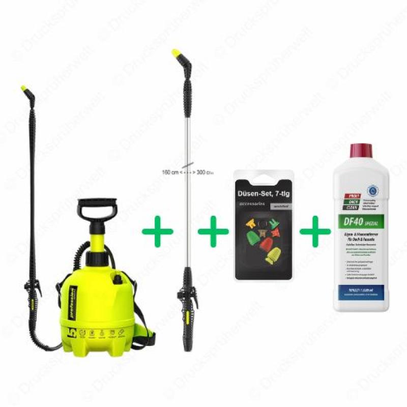 dc020 Drucksprüher Profidachclean Spar Bundle mit 3m Lanze + 3 teiliges Düsen-Set+ Profidachclean dc020 Drucksprüher Profidachclean Spar Bundle mit 3m Lanze + 3 teiliges Düsen-Set+ Profidachclean