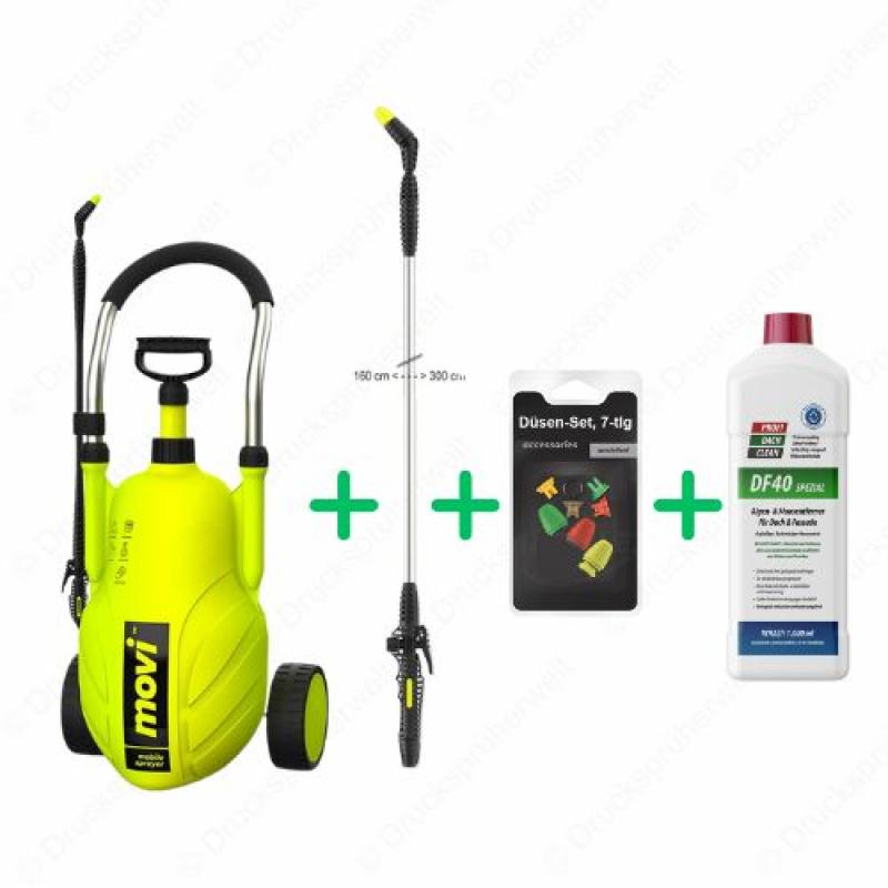 dc024 Drucksprüher Profidachclean Spar Bundle mit 3m Lanze + 7 teiliges Düsen-Set+ Profidachclean