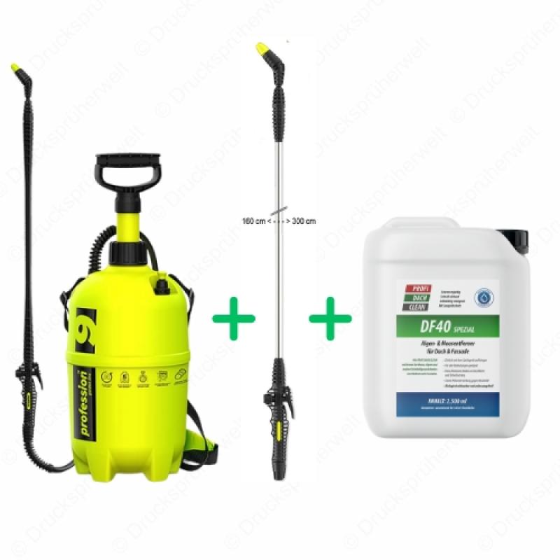 dc043 Drucksprüher Profidachclean Spar Bundle mit 3m Lanze + Profidachclean
