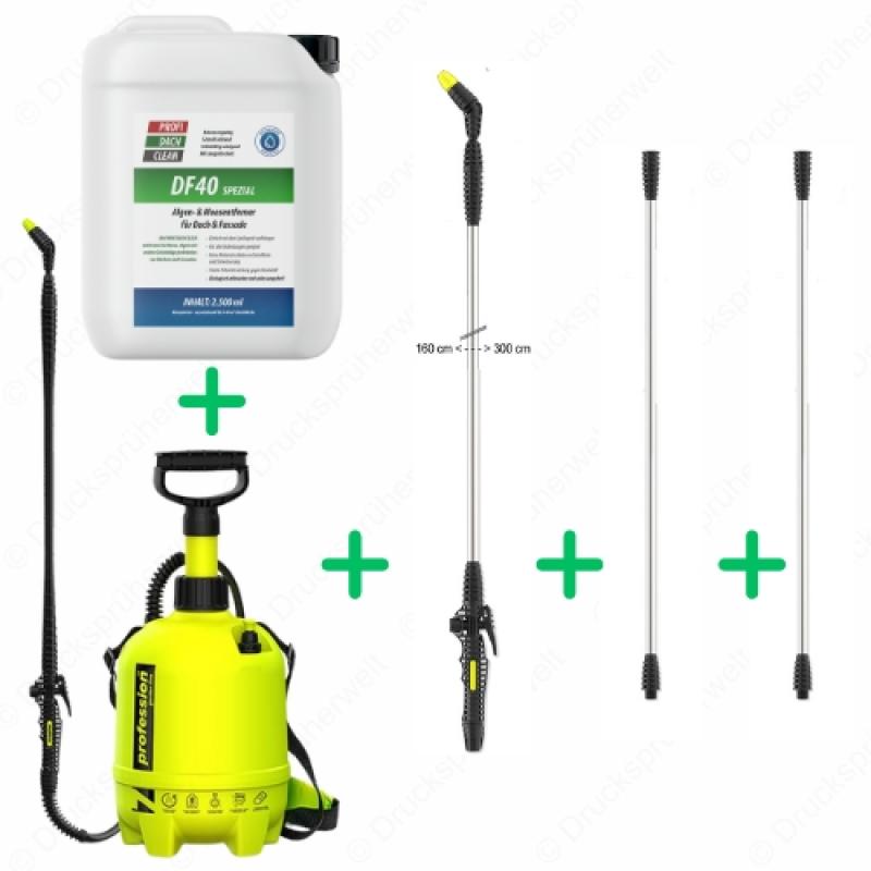 dc047 Drucksprüher Profidachclean Spar Bundle mit 3m Lanze + 2x Lanzenverlängerung + Profidachclean dc047 Drucksprüher Profidachclean Spar Bundle mit 3m Lanze + 2x Lanzenverlängerung + Profidachclean
